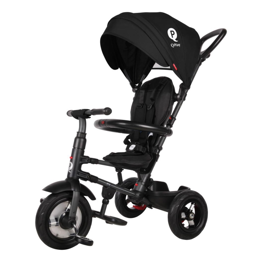 QPlay - Driewieler voor kinderen 3in1 RITO AIR zwart