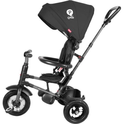 QPlay - Driewieler voor kinderen 3in1 RITO AIR zwart