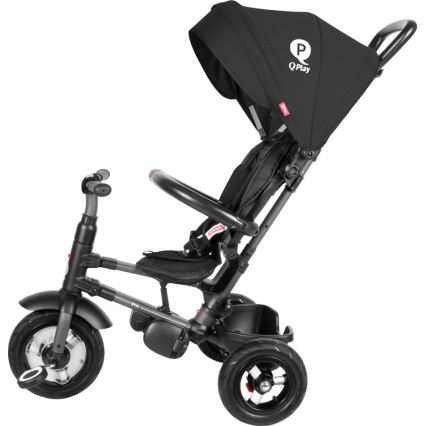 QPlay - Driewieler voor kinderen 3in1 RITO AIR zwart