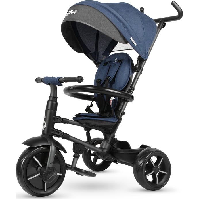QPlay - Driewieler voor kinderen 3in1 RITO STAR blauw