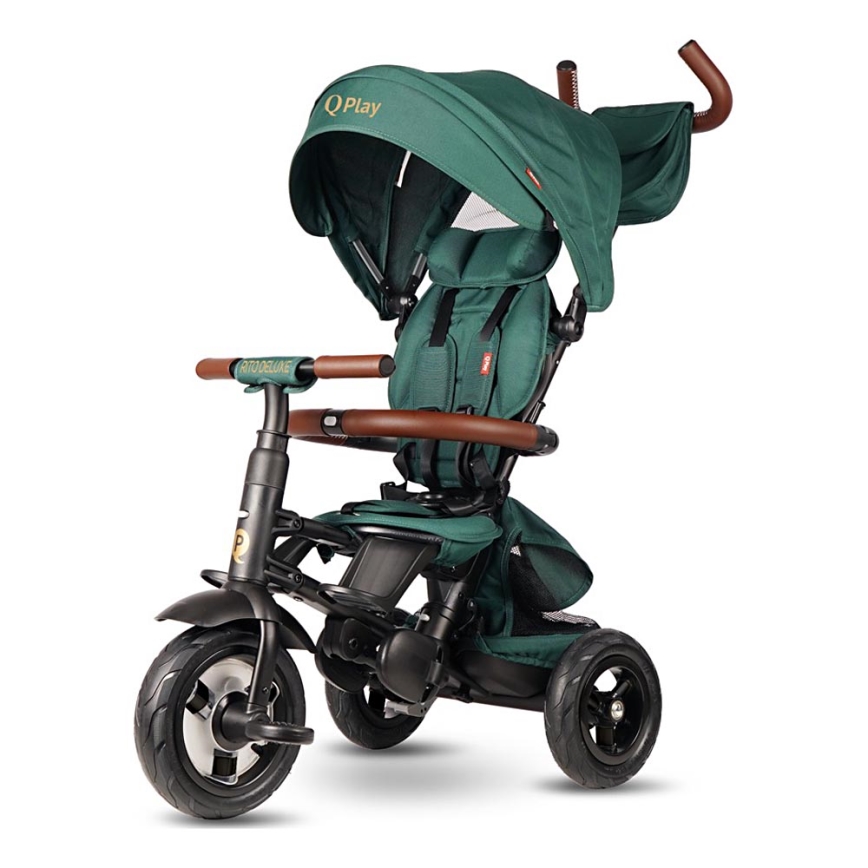 QPlay - Driewieler voor kinderen RITO DELUXE (Limited special edition) groen