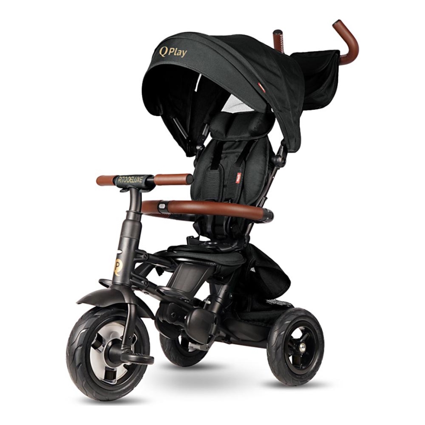 QPlay - Driewieler voor kinderen RITO DELUXE (Limited special edition) zwart