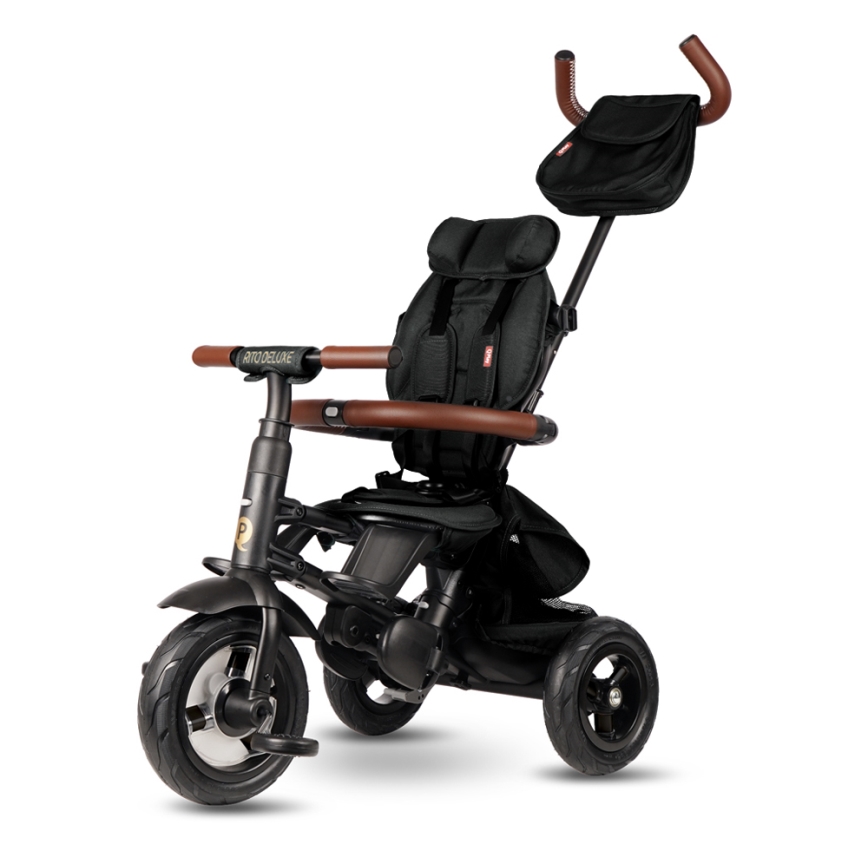 QPlay - Driewieler voor kinderen RITO DELUXE (Limited special edition) zwart