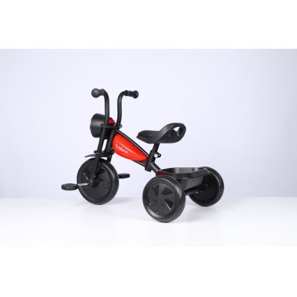 QPlay - Driewieler voor kinderen TRIDURO zwart/rood