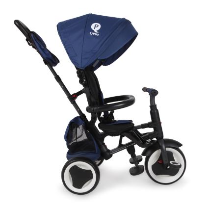 QPlay - Kinderdriewieler 3-in-1 RITO EVA PLUS blauw