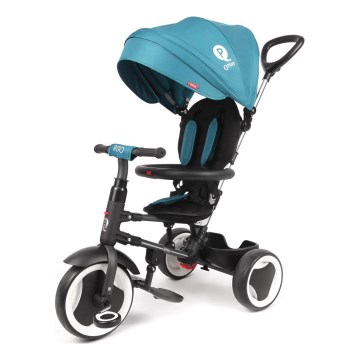QPlay - Kinderdriewieler 3-in-1 RITO EVO turkoois