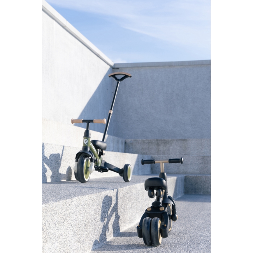 QPlay - Kinderdriewieler 3-in-1 STAGER zwart