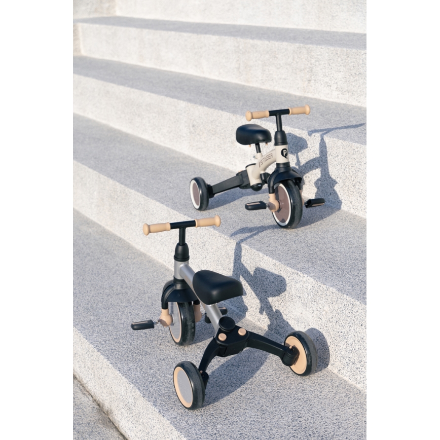 QPlay - Kinderdriewieler 3-in-1 STAGER zwart