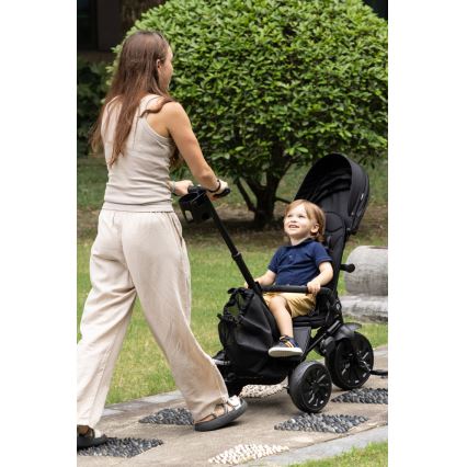 QPlay - Kinderdriewieler 5-in-1 NOVA MAX zwart