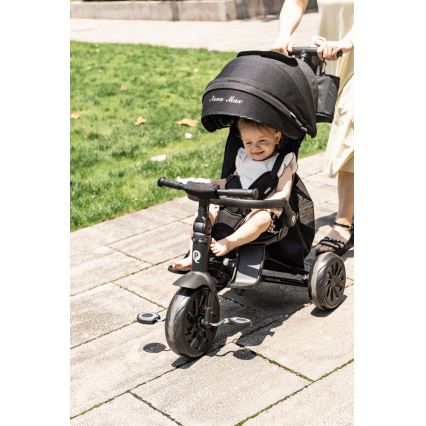 QPlay - Kinderdriewieler 5-in-1 NOVA MAX zwart