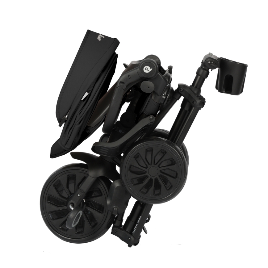 QPlay - Kinderdriewieler 5-in-1 NOVA MAX zwart