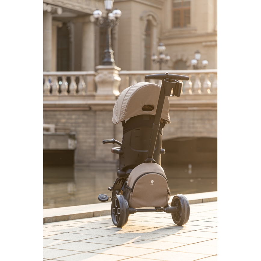 QPlay - Kinderdriewieler 7-in-1 COMFO MAX bruin