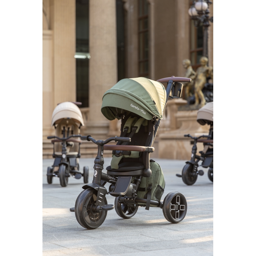 QPlay - Kinderdriewieler 7-in-1 COMFO MAX groen