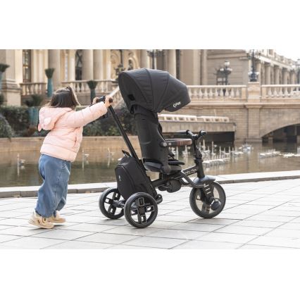 QPlay - Kinderdriewieler 7-in-1 COMFO MAX zwart