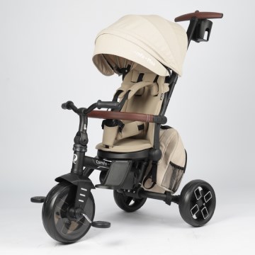 QPlay - Kinderdriewieler 8-in-1 COMFO MAX beige
