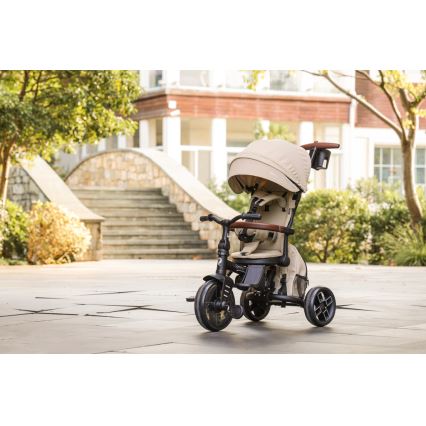 QPlay - Kinderdriewieler 8-in-1 COMFO MAX beige