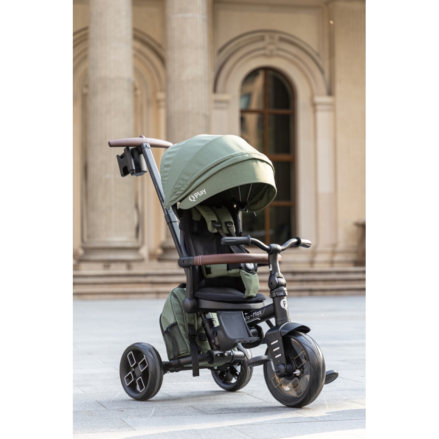 QPlay - Kinderdriewieler 8-in-1 COMFO MAX groen