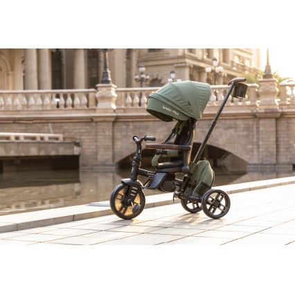 QPlay - Kinderdriewieler 8-in-1 COMFO MAX groen