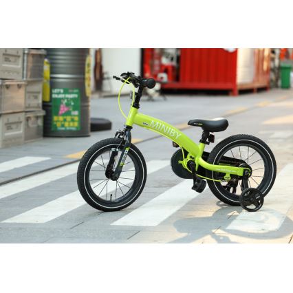 QPlay - Kinderfiets 14" MINIBY 3in1 groen