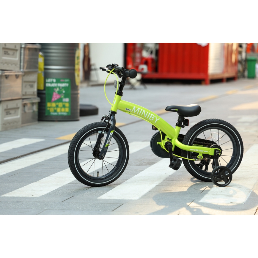QPlay - Kinderfiets 14" MINIBY 3in1 groen