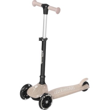 QPlay - Kinderstep met LED-wielen SPARKLING beige