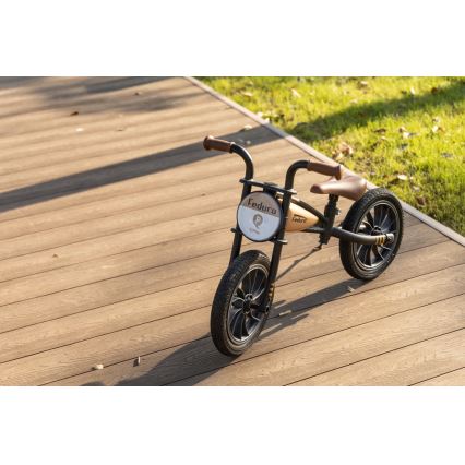 QPlay - Loopfiets FEDURO zwart/beige
