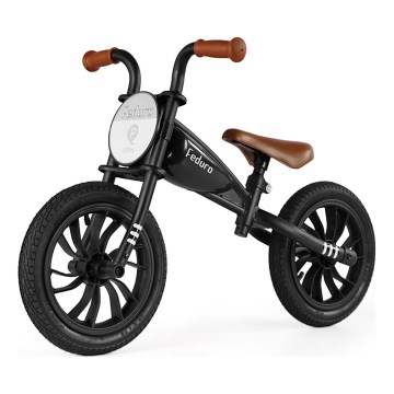 QPlay - Loopfiets FEDURO zwart/bruin