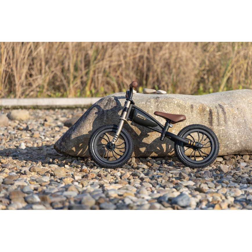 QPlay - Loopfiets FEDURO zwart/goud