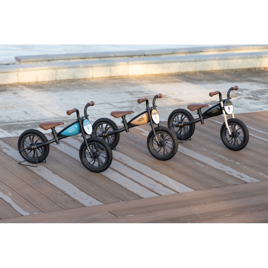 QPlay - Loopfiets FEDURO zwart/goud