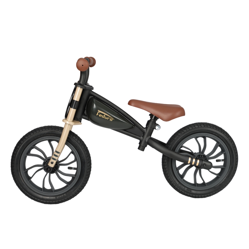 QPlay - Loopfiets FEDURO zwart/goud