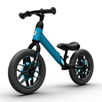 QPlay - Loopfiets met LED lichten op wielen SPARK blauw