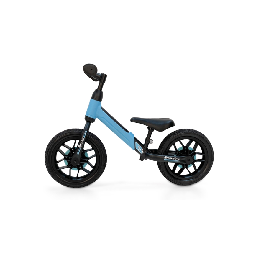 QPlay - Loopfiets met LED lichten op wielen SPARK blauw