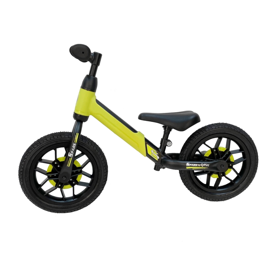 QPlay - Loopfiets met LED lichten op wielen SPARK groen