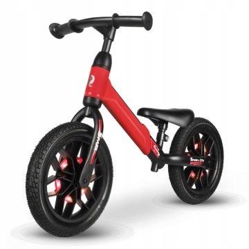 QPlay - Loopfiets met LED lichten op wielen SPARK rood