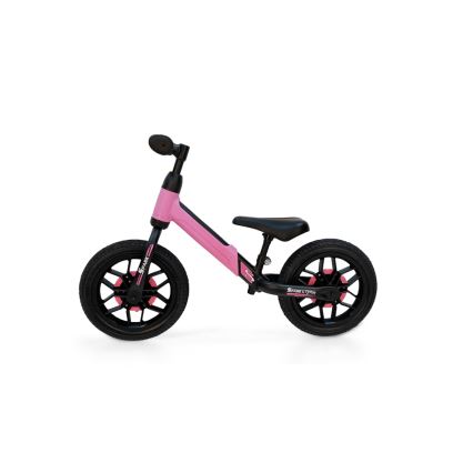 QPlay - Loopfiets met LED lichten op wielen SPARK roze