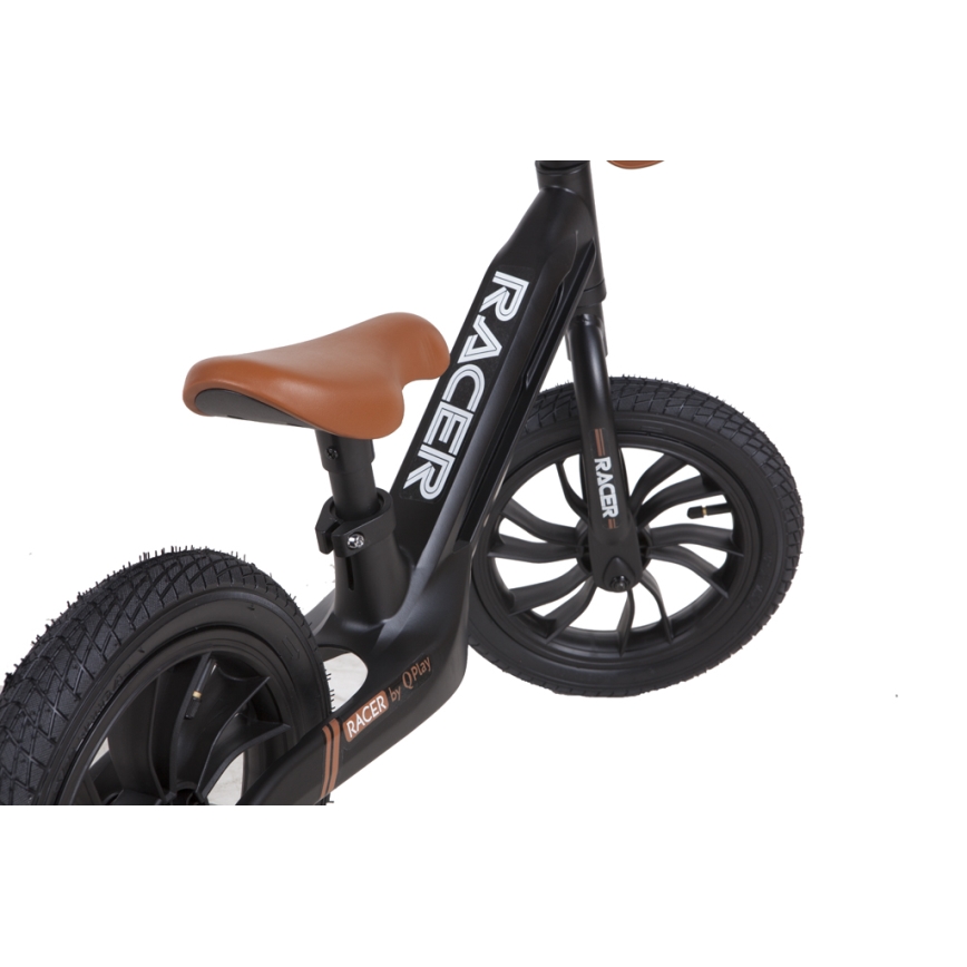 QPlay - Loopfiets RACER AIR zwart/bruin