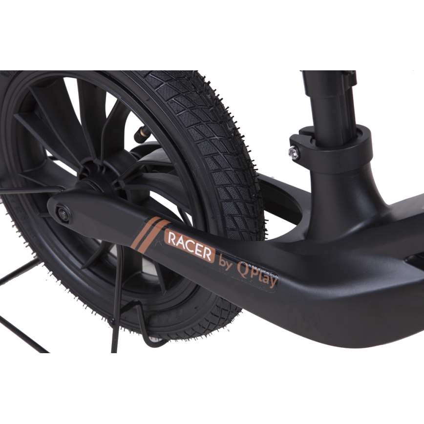 QPlay - Loopfiets RACER AIR zwart/bruin