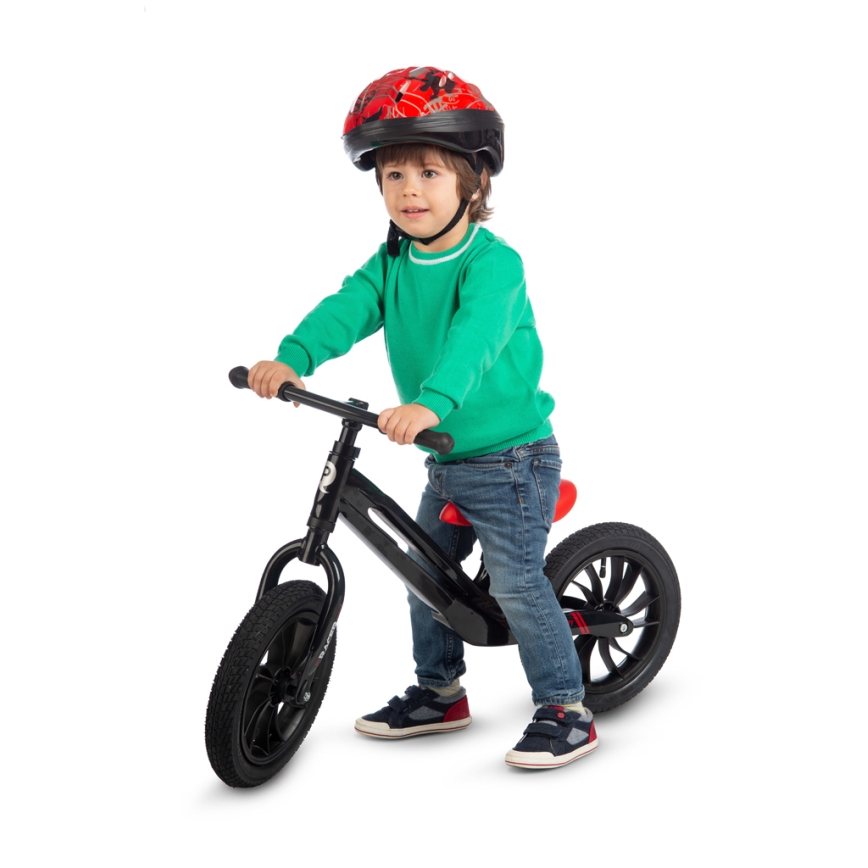 QPlay - Loopfiets RACER AIR zwart/rood
