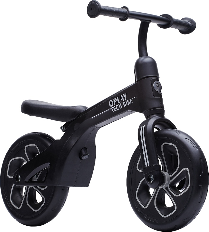 QPlay - Loopfiets TECH zwart