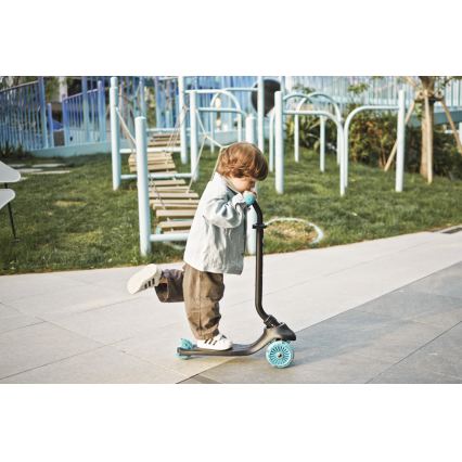 QPlay - SEMA EVO 5-in-1 kinderstep met LED-wielen, blauw
