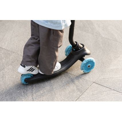 QPlay - SEMA EVO 5-in-1 kinderstep met LED-wielen, blauw