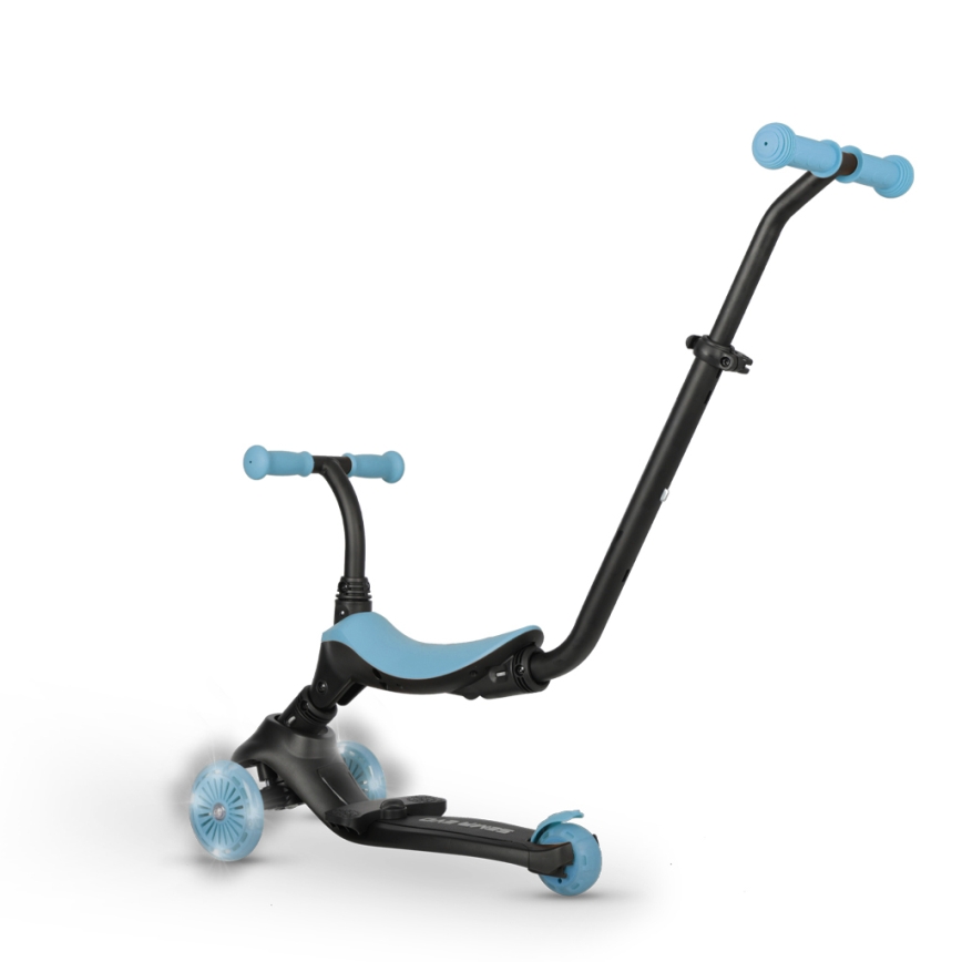 QPlay - SEMA EVO 5-in-1 kinderstep met LED-wielen, blauw