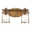 Quintiesse - Badkamerwandlamp ASHLAND BAY 2xE27/60W/230V IP44 bronzen