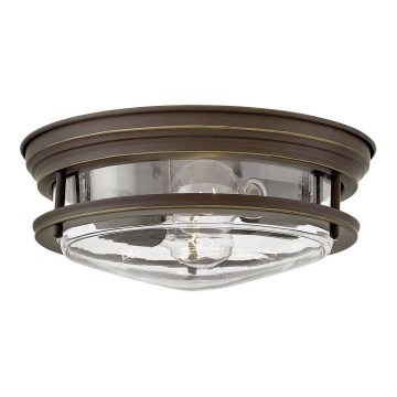 Quintiesse - Buitenplafondlamp HADRIAN, 2xE27/40W/230V, Ø 27,8 cm, IP44, brons