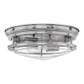 Quintiesse - Buitenplafondlamp HADRIAN 2xE27/40W/230V Ø 27,8 cm IP44 glanzend chroom