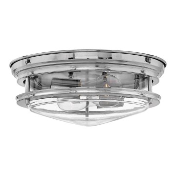 Quintiesse - Buitenplafondlamp HADRIAN 2xE27/40W/230V Ø 27,8 cm IP44 glanzend chroom