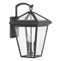 Quintiesse - Buitenwandlamp ALFORD L 3xE14/40W/230V IP44 zwart
