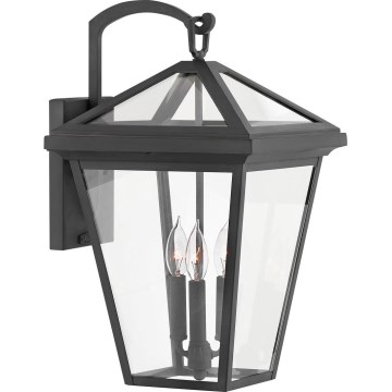 Quintiesse - Buitenwandlamp ALFORD L 3xE14/40W/230V IP44 zwart