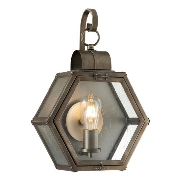 Quintiesse - Buitenwandlamp HEATH M 1xE27/60W/230V IP44 brons