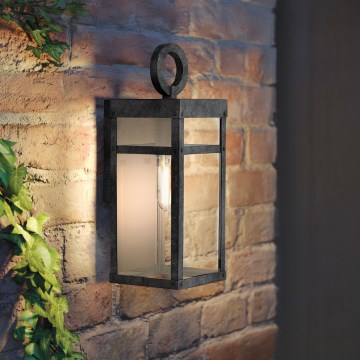 Quintiesse - Buitenwandlamp PORTER S 1xE27/60W/230V IP44 zwart